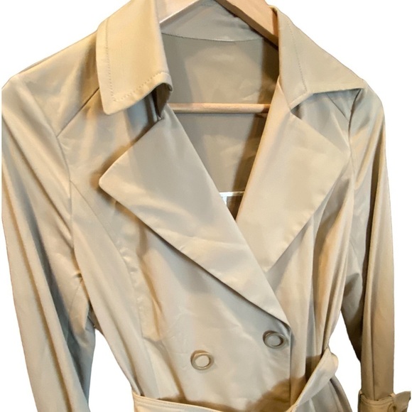 Prich Tan Belted Trench Coat Women's Size 160/84A - Picture 5 of 16